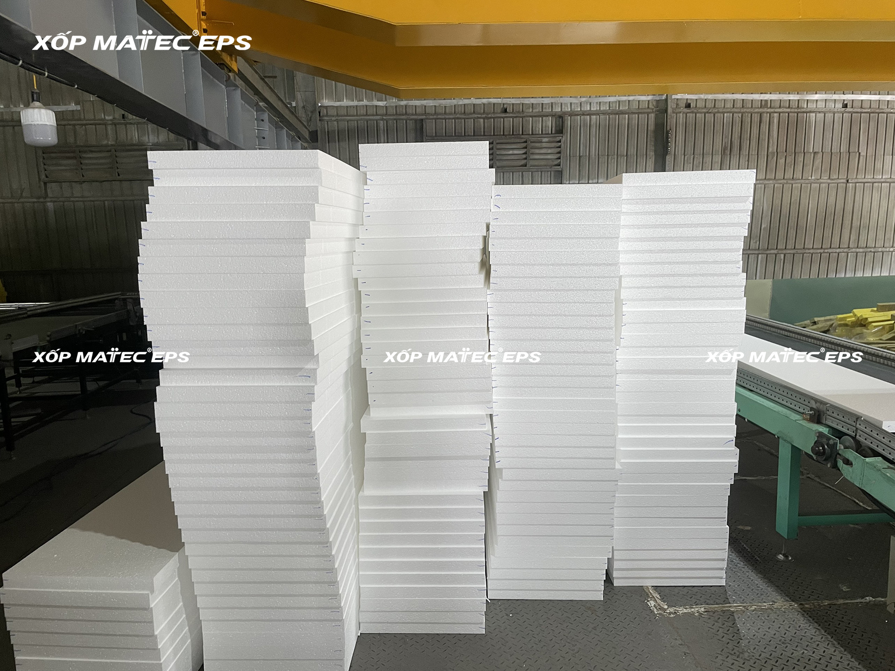 Xốp EPS Chống Cháy Lan Hạt Trắng - Xốp Sản Xuất Tấm Panel